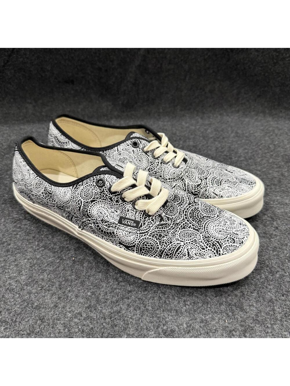 Vans Shoes Men's 12 Black White Vault LX Dragon Paisley